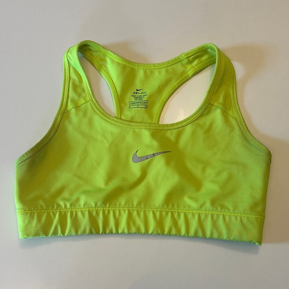 Nike Women's Neon Green Sports Bra